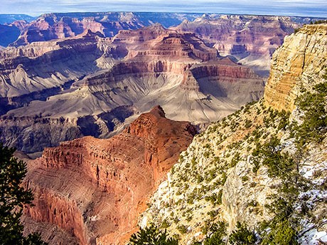 Grand Canyon South Rim beauty from the air