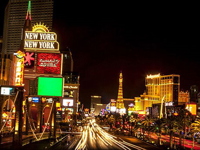 Spectacular views of the Las Vegas Night Life